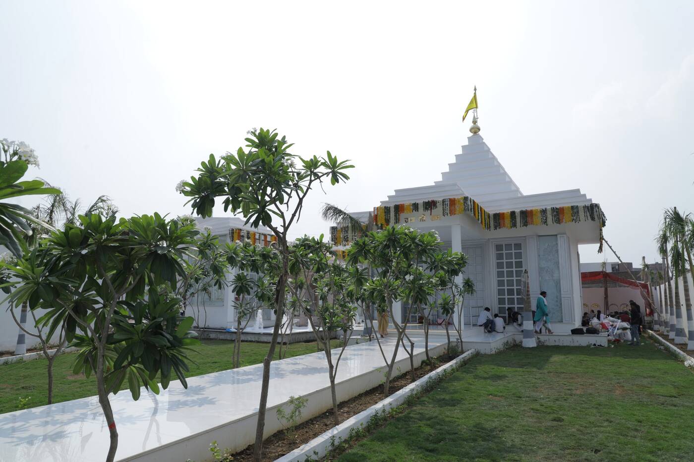 The temple viewed from the garden